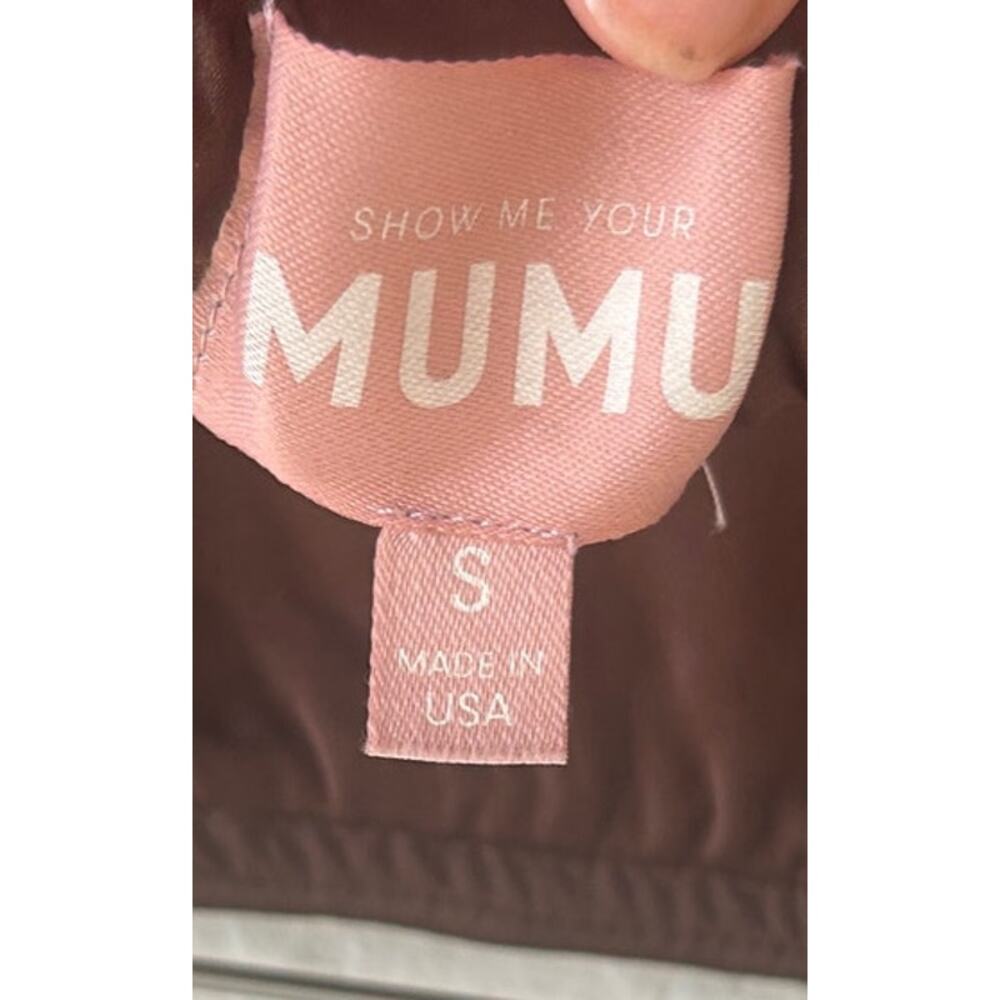 Show Me Your Mumu Taylor Tube Maxi Dress in Chocolate Luxe Satin S - Picture 7 of 10